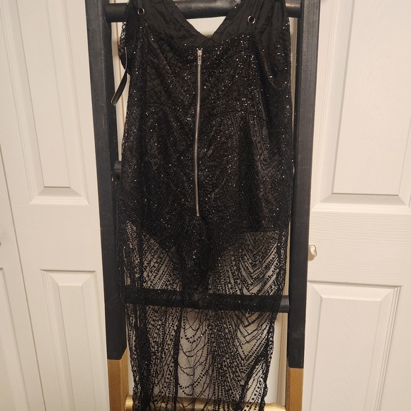 Fashion Nova Glittering Black Dress - Picture 3 of 3